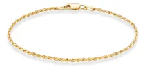 Comprar Miabella Tobillera De Oro De 18 Quilates Sobre Plata De Ley
