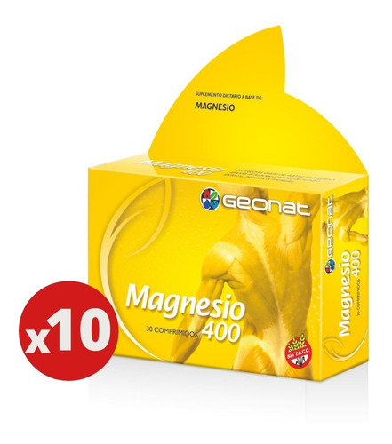 Combo X10  Magnesio 400 (30 Comp) - Geonat 