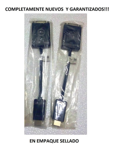 Paquete 2 Adaptadores De Video Dvi-hdmi Dell Original 0g8m3c