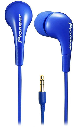 Auriculares Pioneer Cable Azul Para Apple/android Se-cl502l 