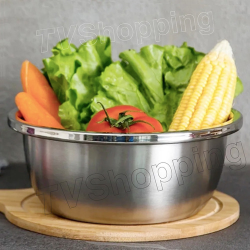 Ensaladera Tazón Para Mezclar Masa Acero Inoxidable 26 Cm Ch