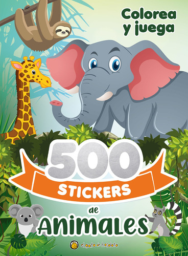 500 Stickers De Animales - Colorea Y Juega - Gato Hojalata