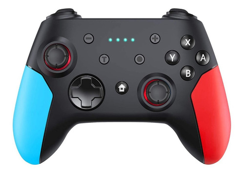 Imagen 1 de 4 de Control Inalámbrico Para Nintendo Switch Pro Rojo Y Azul