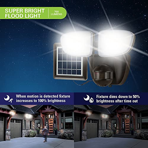 Luz Led Solar Exteriores Sensor Movimiento 180 700 Lm, Bronc