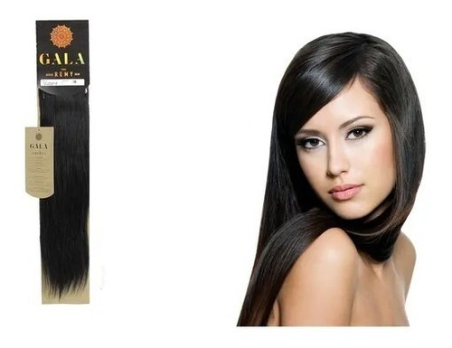 Extensiones Cabello 100% Natural Gala Remy 22 PLG Negro Nat. Color #1B Negro Natural