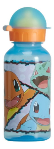Botella Plástica Niños 370 Ml Pokémon Color Azul