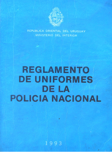 Reglamento Uniformes Policia Uruguay 1993 Compact Disc Digit