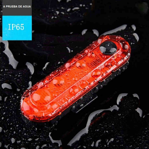 Luz Trasera Led Para Bicicleta, Recargable Usb, Impermeable.