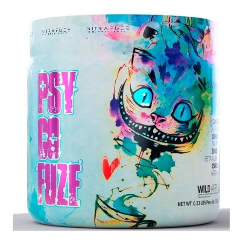 Pre Treino Under Labz Psycofuze 150g - Com Beta Alanina Sabor Wild Apple