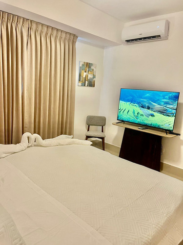 Apartamento Amueblado En Alquiler Ubicado En Evaristo Morales