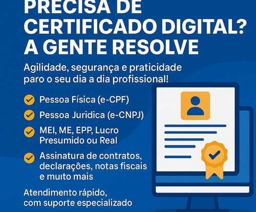 Certificado Digital A1 Ecpf Ecnpj