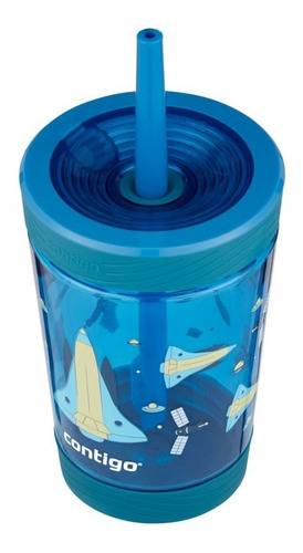 Vaso Para Niños De Plastico Contigo C/pitillo Antiderrame 