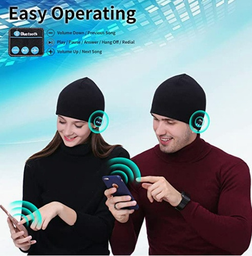 Chapéu De Fone De Ouvido Bluetooth, Boné De Música Com Luvas