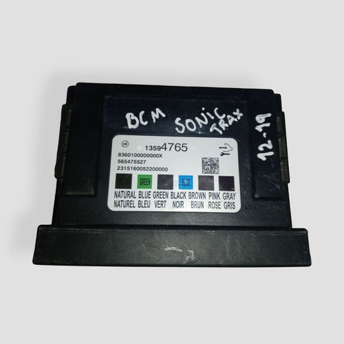 Modulo Bcm Body Control Sonic, Trax Usado Original 12-19 (Usado)
