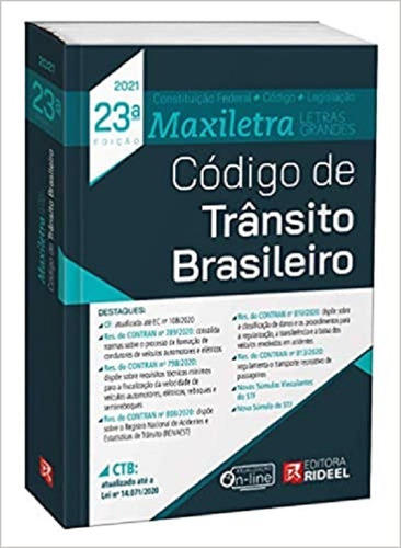 Código De Trânsito Brasileiro Maxiletra - Edição Atualizada