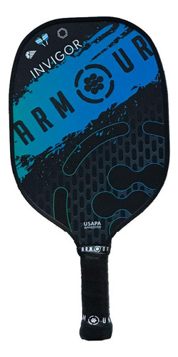 Invigor - Paleta De Pickleball Grafito - Negro/aqua