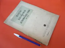 Comprar Manual De Electricidad De Automóviles Ford 1952-1953