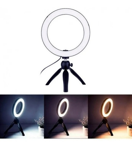 Ring Light 8 Polegadas Maquiagem Stream Youtube Foto Vídeo
