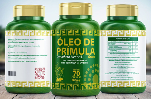Imagem 3 de 5 de Oleo De Primula Hf Suplements 70 Caps