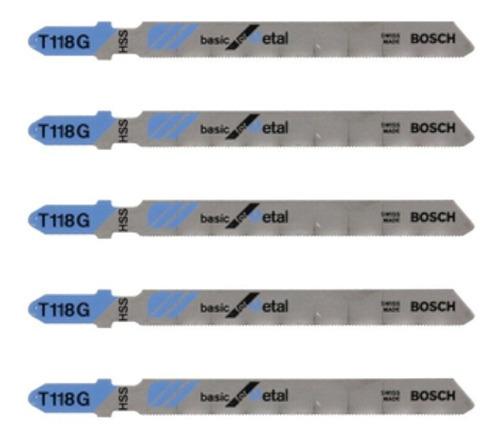 Lâminas De Serra Tico Tico Bosch T 118 G Para Metal 51mm