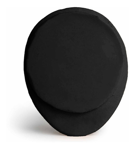 Mamilo De Silicone Expositor De Piercing Cor Preto