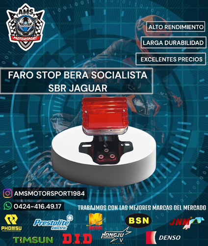 Faro Stop Bera Socialista Sbr Jaguar 