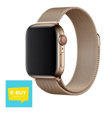 Imagen 2 de 4 de Correa Apple Watch Acero Todas Series Colores 38 40 42 44 Mm