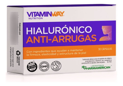 Acido Hialurónico + Colageno Y Q10, Antiedad X 30 Cápsulas