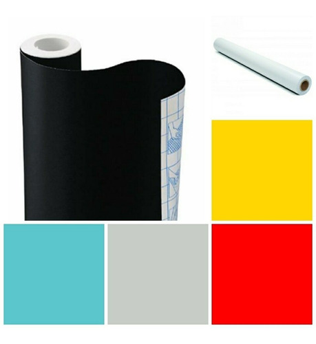 Papel Adesivo Contact Fosco Lavável 2m X 45cm Diversos Cor A Cor