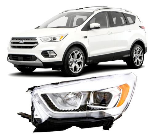 2017-2018-2019 Ford Escape Faro Foco Unidad Luz Led Lupa Lh!