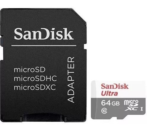 Imagem 2 de 4 de Cartão Micro Sd Sdhc Ultra 64gb Classe 10 Lacrado Novo