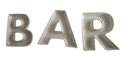 Bandejas Para Pasapalos O Snack En Forma De Letras 3 Piezas (Usado)