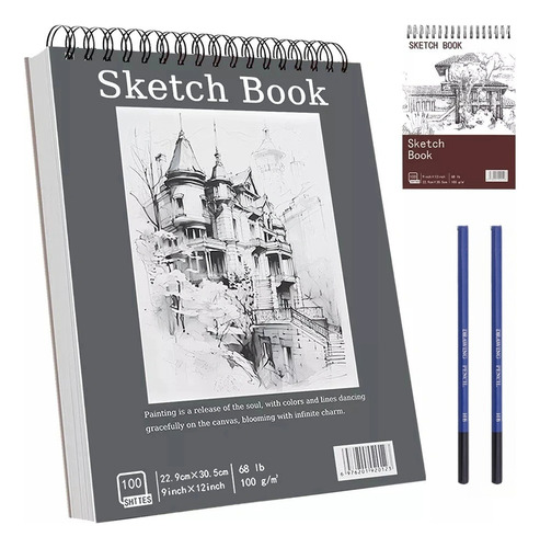 Cuaderno A4+ De Boceto Y Dibujo 200 Páginas Blank Sketchbook