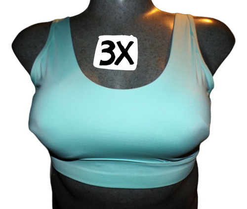 Brassier Top Verde Menta Sport Talla 3x (42/44) Avia