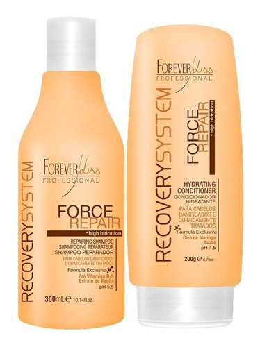 Kit Shampoo E Condicionador Force Repair - Forever Liss 