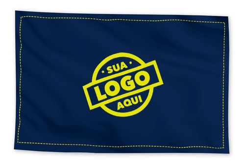 01 Bandeira Personalizada Com Sua Arte 21cm X 30cm