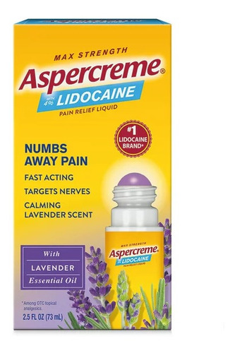 Aspercreme Numbs Away Pain Lidocaine Alivio Dolor Americano
