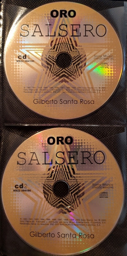 Combo De 2 Cds De Gilberto Santa Rosa # Oro Salsero