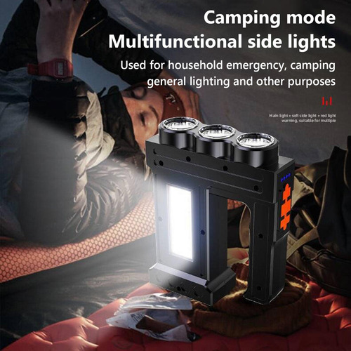 Led Flashlight Carrying Light Cob Side Light Working Light S