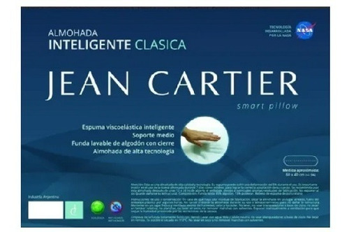 Imagen 3 de 4 de Almohada Visco Elastica 60x40 Jean Cartier