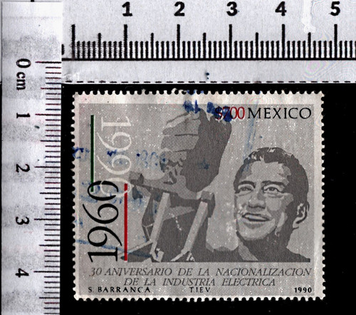 Sellos Postales  Estampillas  México 1990 T 377 Electrica