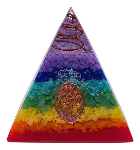 Pirámide Orgon 7 Chakras Árbol De La Vida - Estrella Sagrada