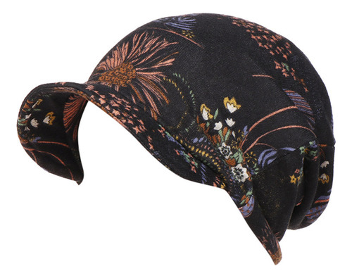 Un Sombrero Moderno De Algodón Con Estampado Floral Para Muj