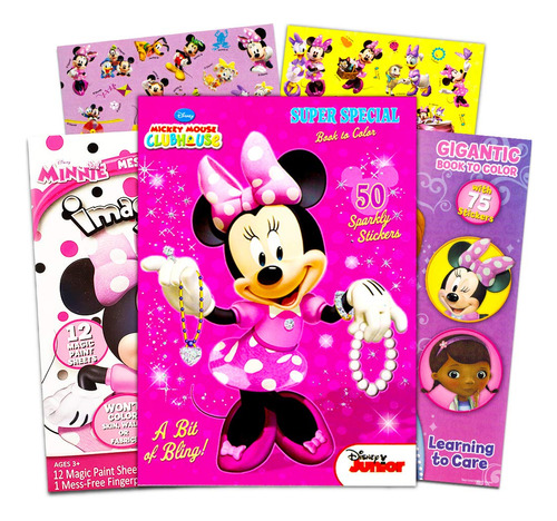 Paquete De Libros Para Colorear De Minnie Mouse De Disney, .