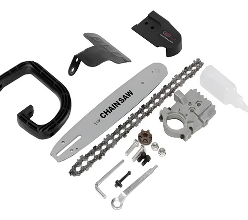 Kit Motosserra Adaptador P/ Esmerilhadeira Lixadeira Angular