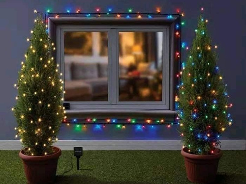 Serie Led Solar Colores Serie Colors 11 Mts 100 Leds Fiestas