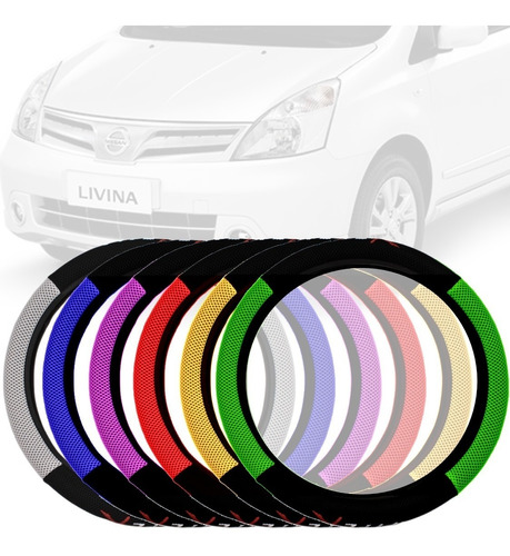 Capas De Volante Type-r Tecido Nissan Livina 