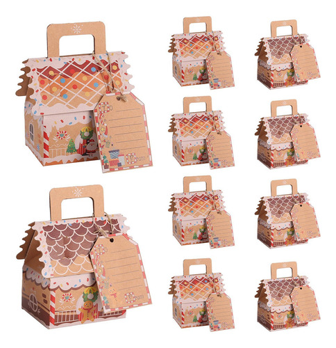 Cajas De Regalo De Navidad 10 Cajas Lindas Para Galletas De