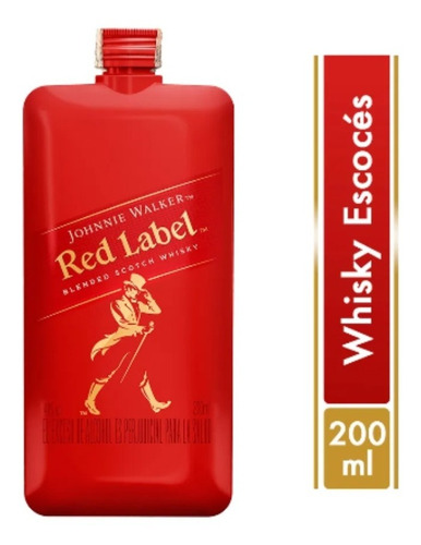 Johnnie Walker Red Label *200ml - mL a $148