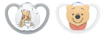 Comprar 2 Chupetes Bebe Nuk Space Disney Winnie Pooh 0-6 Meses Color Blanco Y Gris - Winnie Pooh